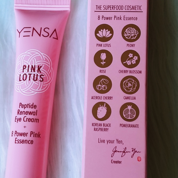 NEW FULL SIZE Yensa Pink Lotus Peptide Renewal Eye Cream - Picture 10 of 16